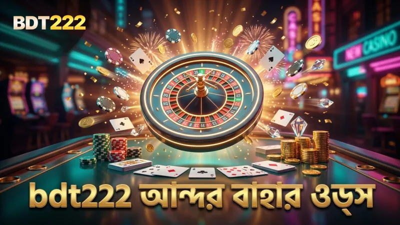 বেটিং মেকানিক্সে bdt222 আন্দর বাহার গেমের বাস্তব ওডস প্রকাশ করে।