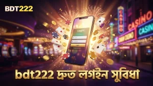 bdt222 প্ল্যাটফর্মে দ্রুত লগইন ও খেলা শুরু করুন