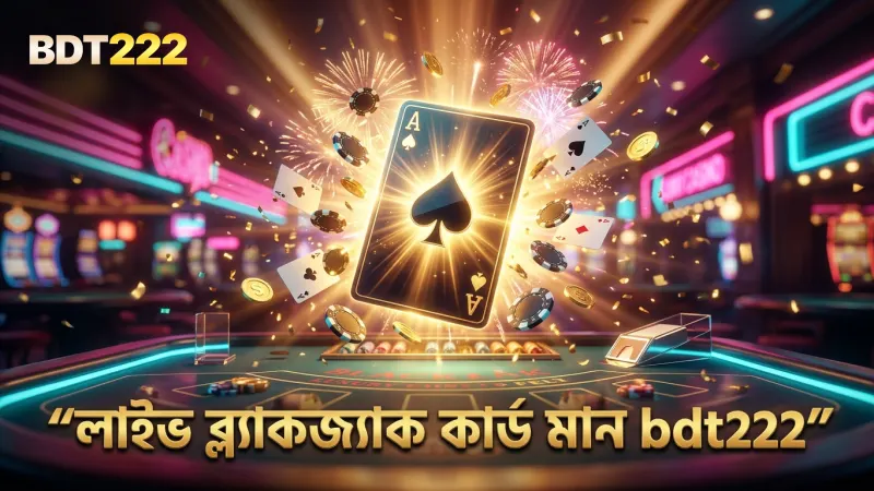 লাইভ ব্ল্যাকজ্যাকের কার্ড মান বুঝে খেলায় সুবিধা পাওয়া যায়