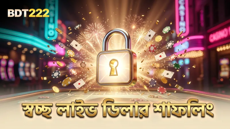 নিরাপত্তার জন্য লাইভ ডিলারের স্বচ্ছ ও নির্ভরযোগ্য শাফলিং